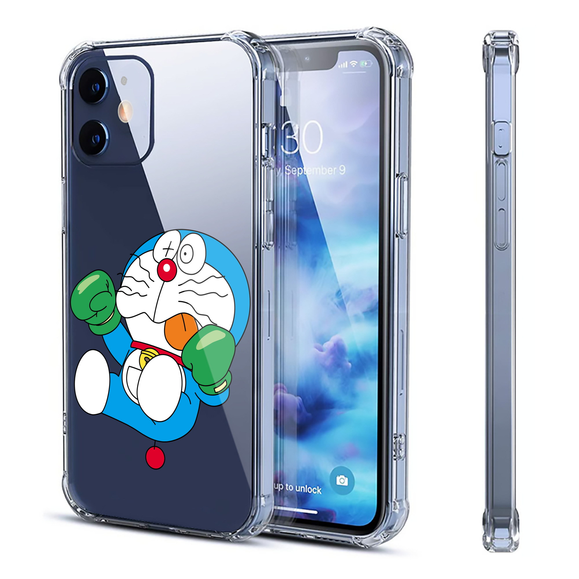 （画像用） ドラえもん Doraemon 【iPhone 12シリーズ対応】透明スマホケース（クリアソフトケース）